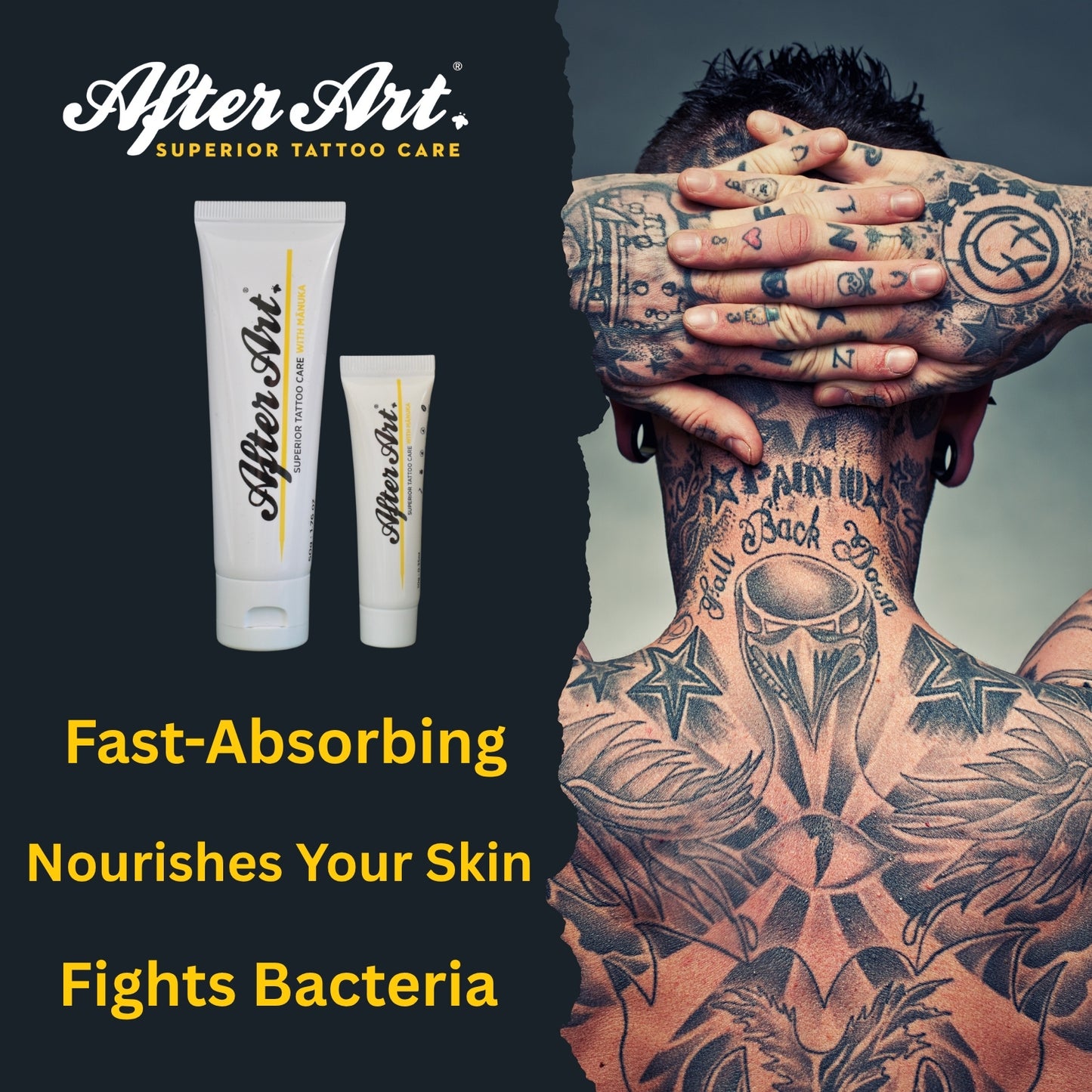 Tattoo Aftercare Balm with Manuka Oil, 0.35oz/10g Tube