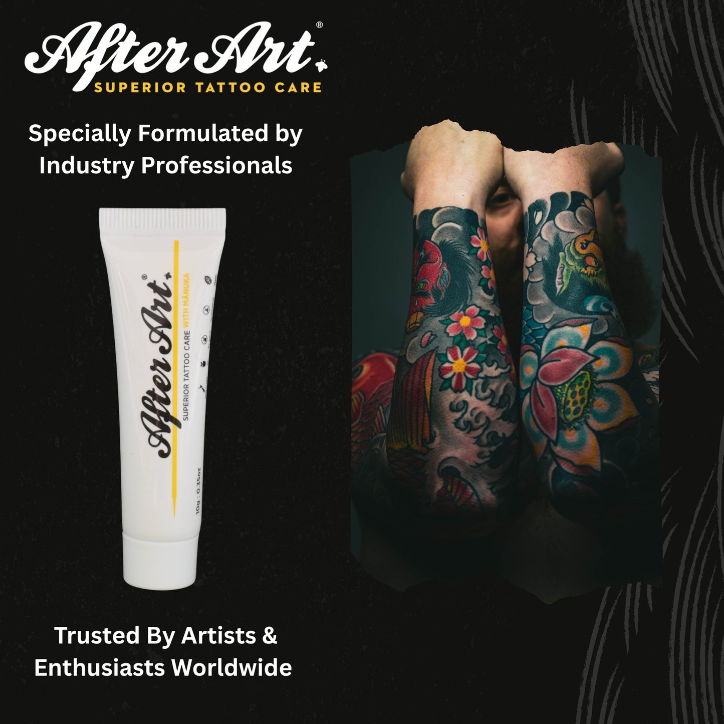 Tattoo Aftercare Balm with Manuka Oil, 0.35oz/10g Tube