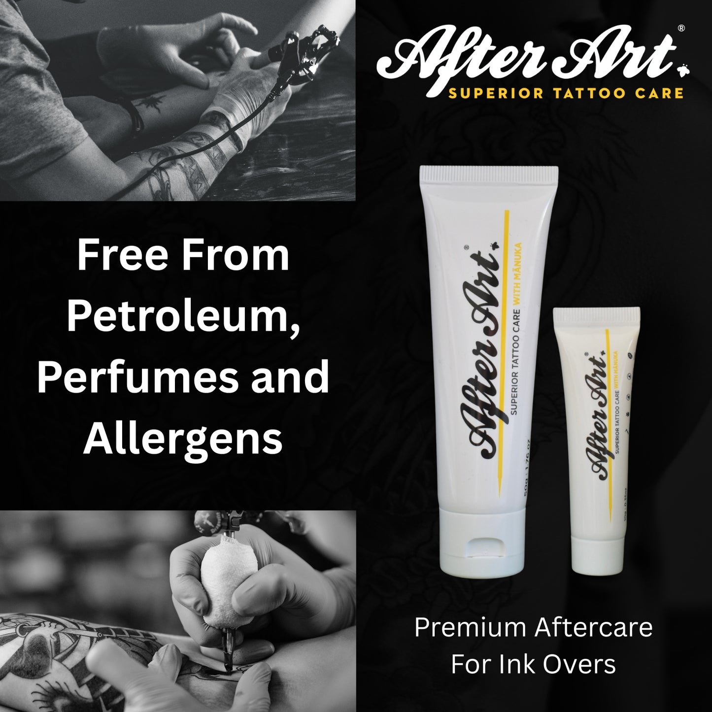 Tattoo Aftercare Balm with Manuka Oil, 0.35oz/10g Tube