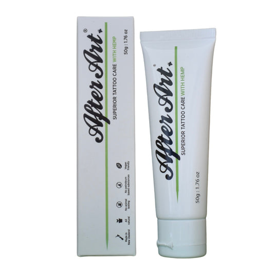 AterArt Tattoo Aftercare Balm Hemp 50g Tube & Box